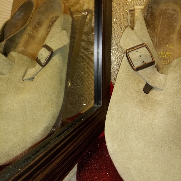 BIRKENSTOCK Boston Suede 45 Men 12 Wmn 14 - Picture 5 of 8